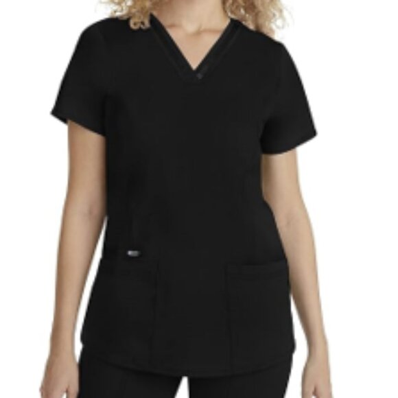 Healing Hands Scrub Top for Women with 3 Pockets - Picture 1 of 6